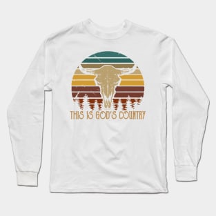 This Is God’s Bull Skulls Long Sleeve T-Shirt